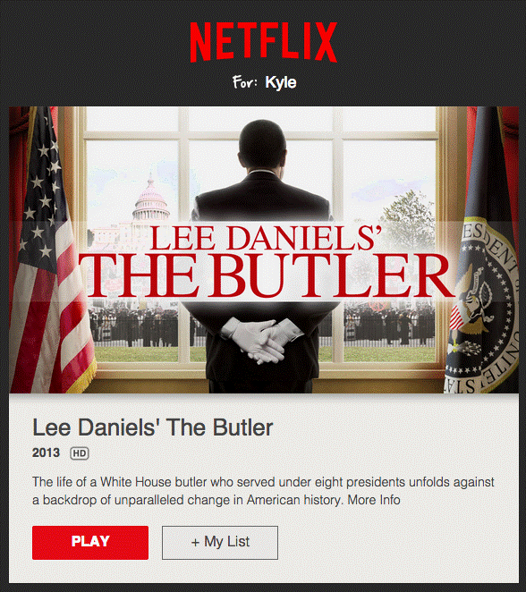 пример email рассылки - Netflix