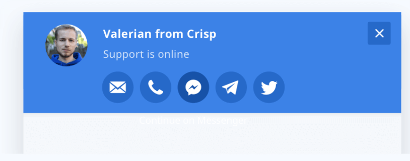 Crisp - многоканальное общение