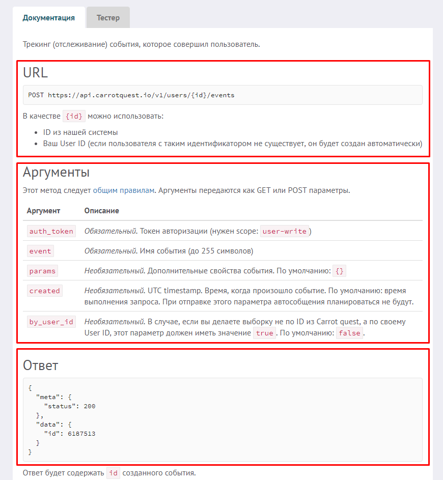 ID клиента API