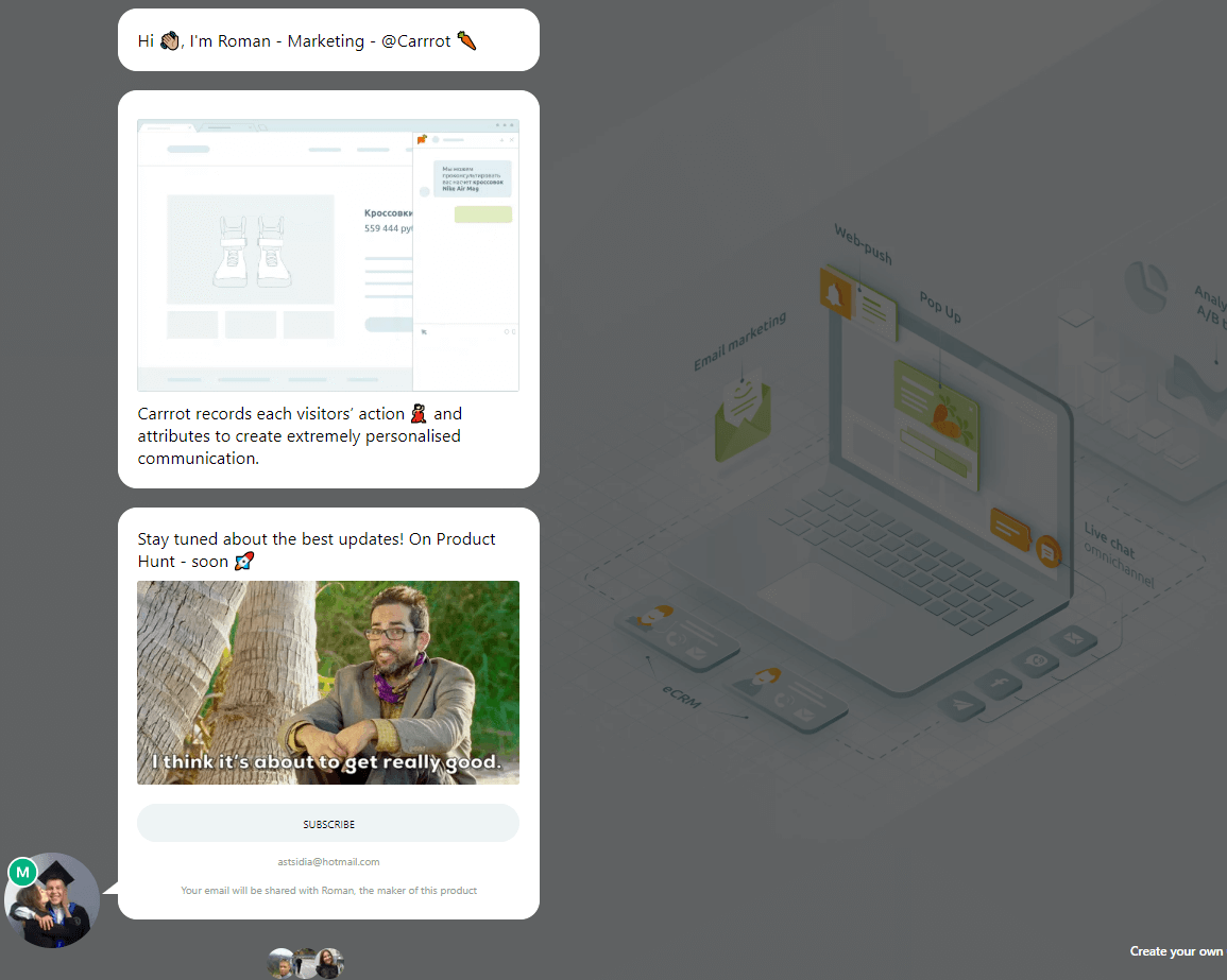 Product hunt накрутка