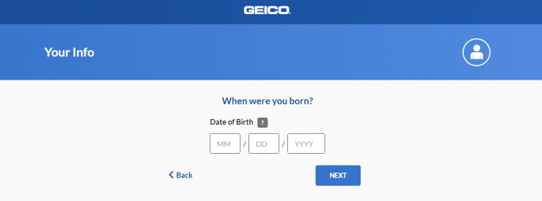 date format in Geico