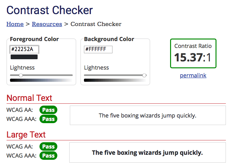 contrast checker