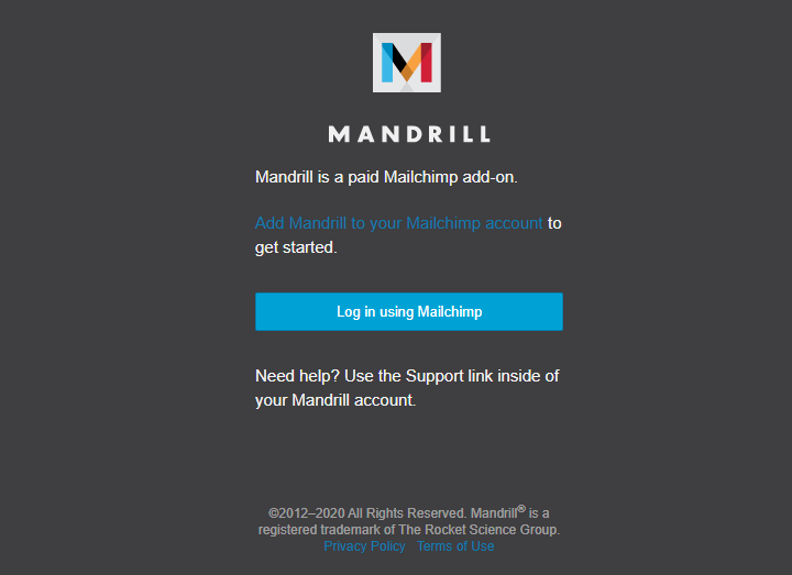 Mandrill от MailChimp