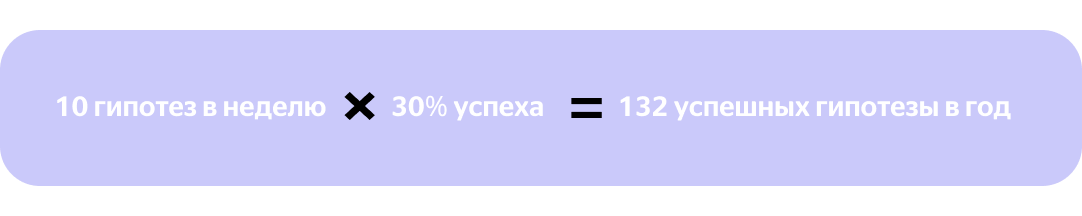 Формула подсчета гипотез