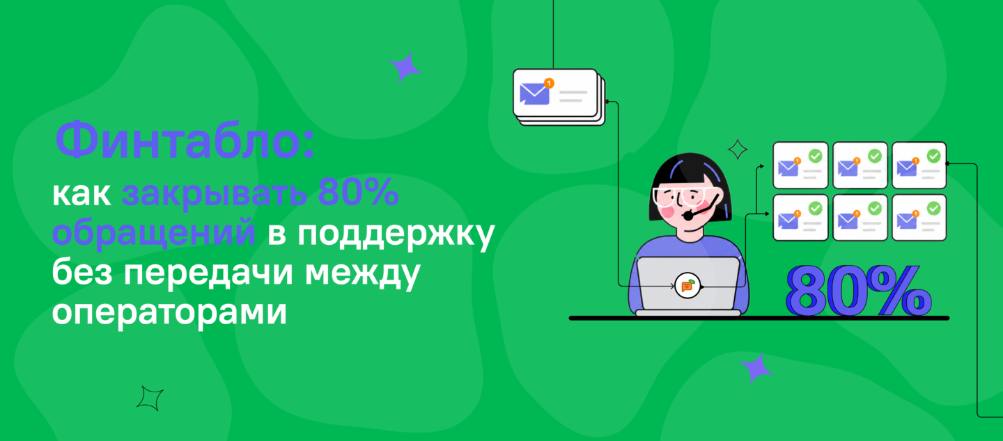 Финтабло: как закрывать 80% обращений в поддержку без передачи между операторами