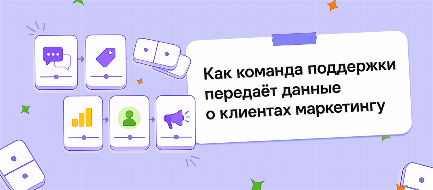Как команда поддержки передаёт данные о клиентах маркетингу