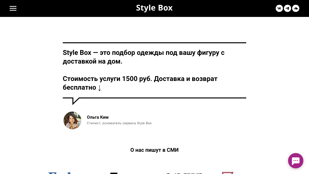 Style Box — пример чата от Carrot quest